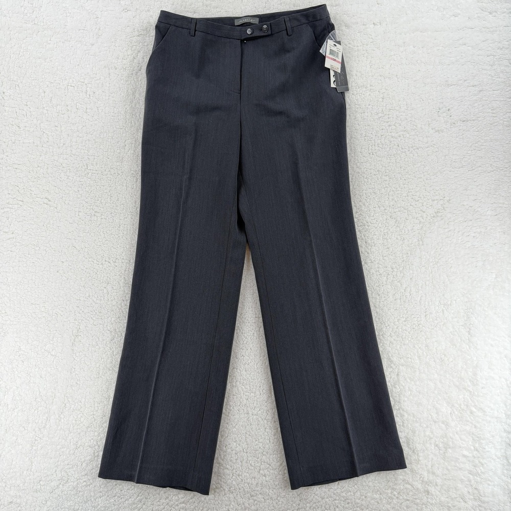 Atelier Pants Womens 10P Charcoal Washable Stretch Dress‎ Career Work Office NWT